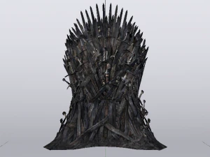 The Throne from the Game of Thrones - Iron Throne 3D Model