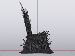 The Throne from the Game of Thrones - Iron Throne Modèle 3D