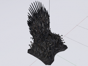 The Throne from the Game of Thrones - Iron Throne Modèle 3D