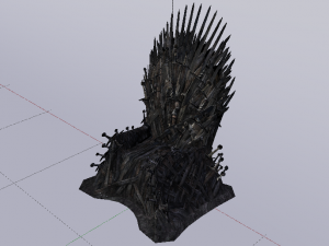 The Throne from the Game of Thrones - Iron Throne Modèle 3D