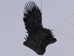The Throne from the Game of Thrones - Iron Throne Modèle 3D