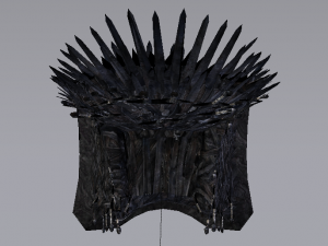 The Throne from the Game of Thrones - Iron Throne Modèle 3D