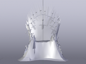 The Throne from the Game of Thrones - Iron Throne Modèle 3D