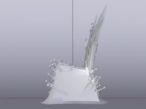 The Throne from the Game of Thrones - Iron Throne 3D Model