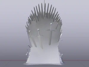 The Throne from the Game of Thrones - Iron Throne 3D Model