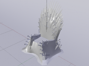 The Throne from the Game of Thrones - Iron Throne Modèle 3D