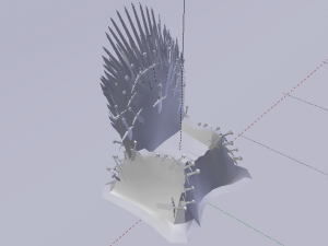 The Throne from the Game of Thrones - Iron Throne Modèle 3D