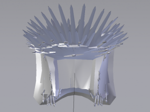 The Throne from the Game of Thrones - Iron Throne Modèle 3D