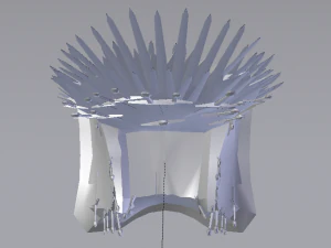 The Throne from the Game of Thrones - Iron Throne 3D Model