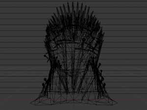The Throne from the Game of Thrones - Iron Throne Modèle 3D