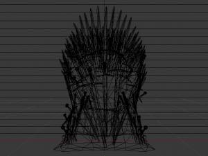 The Throne from the Game of Thrones - Iron Throne Modèle 3D