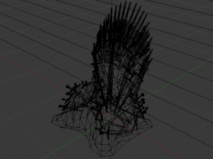 The Throne from the Game of Thrones - Iron Throne Modèle 3D