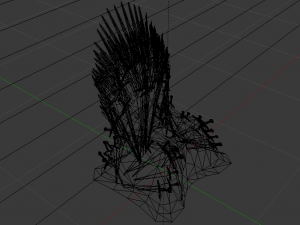 The Throne from the Game of Thrones - Iron Throne Modèle 3D