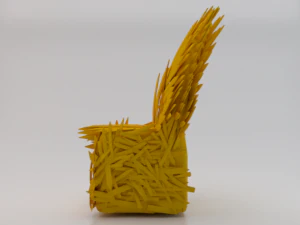 The Golden Fantasy Throne 01 3D Model