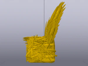 The Golden Fantasy Throne 01 3D Model
