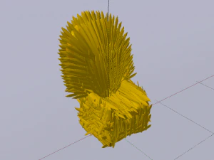 The Golden Fantasy Throne 01 3D Model