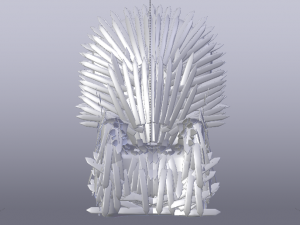 The Golden Fantasy Throne 01 3Dモデル