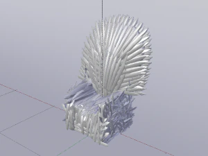 The Golden Fantasy Throne 01 3D Model