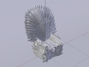 The Golden Fantasy Throne 01 3Dモデル