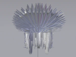The Golden Fantasy Throne 01 3D Model