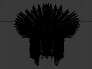 The Golden Fantasy Throne 01 3D Model
