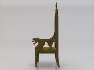 The Golden Fantasy Throne 02 3Dモデル