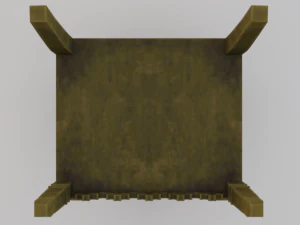 The Golden Fantasy Throne 02 3D Model