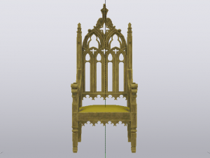 The Golden Fantasy Throne 02 3Dモデル