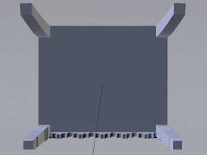 The Golden Fantasy Throne 02 3D Model