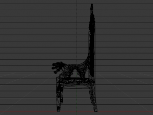 The Golden Fantasy Throne 02 3Dモデル