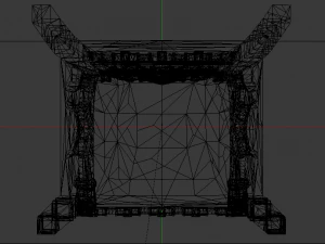 The Golden Fantasy Throne 02 3D Model
