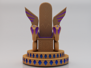 Fantasy Throne - Iridescence Throne 3D Model