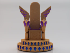 Trono Fantasy - Trono Iridescenza Modello 3D