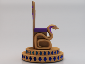 Fantasy Throne - Iridescence Throne Model 3D