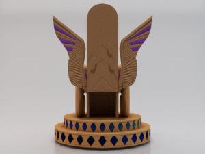 Fantasy Throne - Iridescence Throne Model 3D