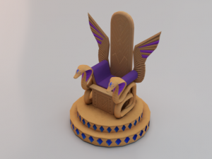 Fantasy Throne - Iridescence Throne Model 3D