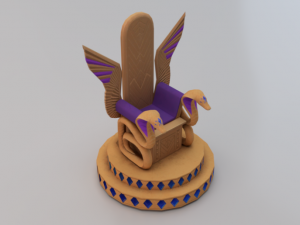 Fantasy Throne - Iridescence Throne Model 3D
