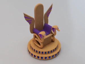 Fantasy Throne - Iridescence Throne 3D Model