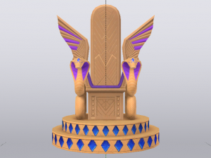 Fantasy Throne - Iridescence Throne Model 3D