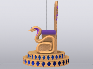 Fantasy Throne - Iridescence Throne Model 3D