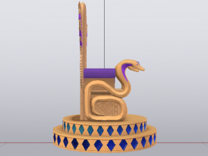 Fantasy Throne - Iridescence Throne Model 3D