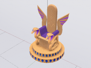 Fantasy Throne - Iridescence Throne Model 3D