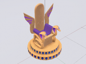 Fantasy Throne - Iridescence Throne Model 3D