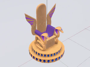Fantasy Throne - Iridescence Throne 3D Model
