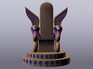 Fantasy Throne - Iridescence Throne Model 3D