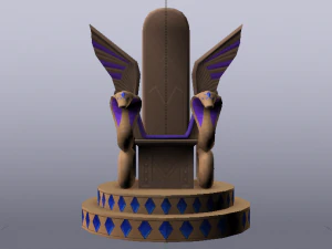 Fantasy Throne - Iridescence Throne 3D Model