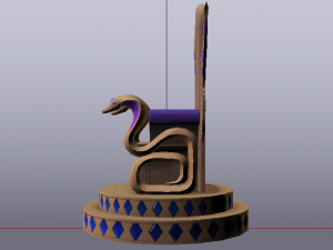 Fantasy Throne - Iridescence Throne Model 3D