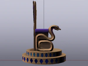 Fantasy Throne - Iridescence Throne 3D Model