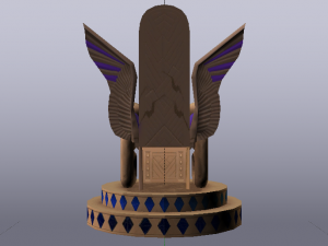 Fantasy Throne - Iridescence Throne Model 3D