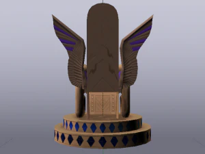 Fantasy Throne - Iridescence Throne 3D Model